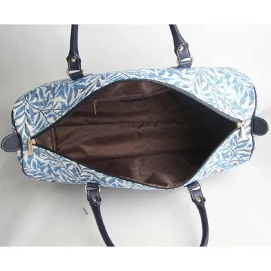 Signare USA William Morris Willow Bough Blue Floral Big Holdall/Duffel Bag image {2}