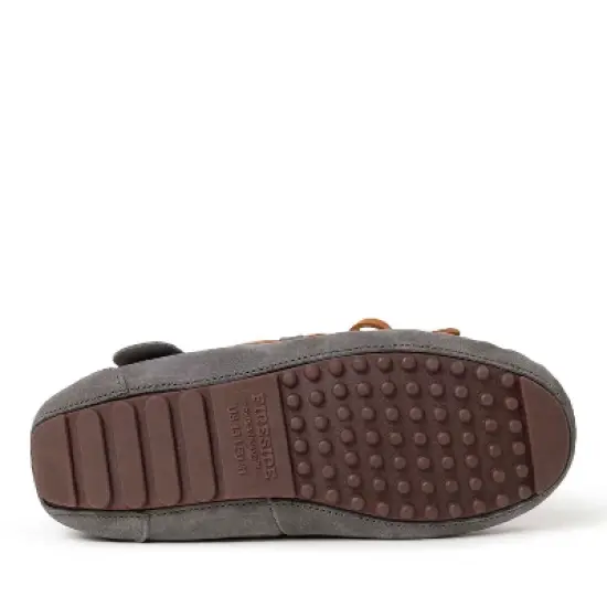 Fireside By Dearfoams Kid's Parke Genuine Shearling Moccasin image {3}