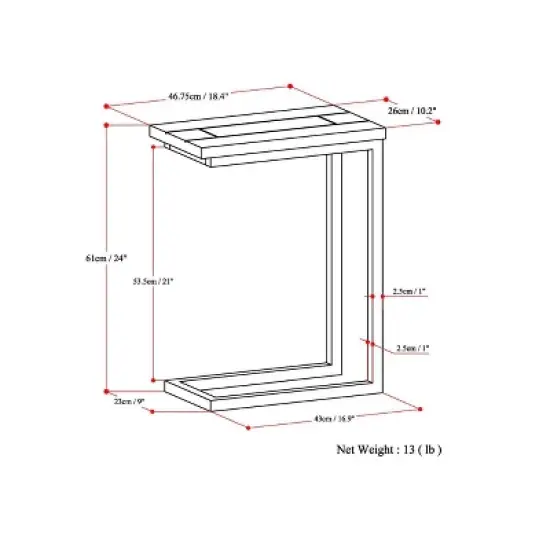 Rhonda C Side Table - WyndenHall image {5}
