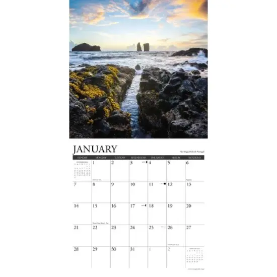 Willow Creek Press 2024 Wall Calendar 12"x12" Ocean View image {2}