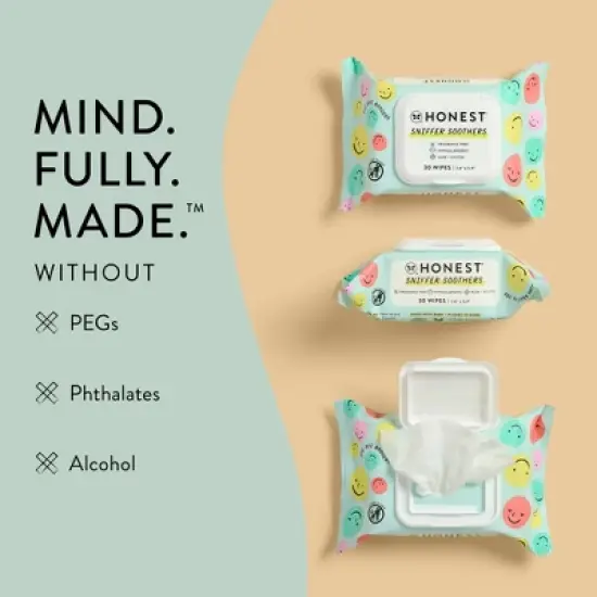 The Honest Company Sniffer Soothers Nose and Face Wipes image {4}