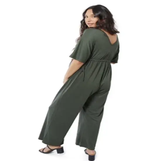 Ingrid & Isabel Maternity Wide Leg Jumpsuit image {3}