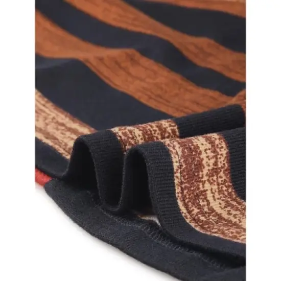 Agnes Orinda Women's Plus Size Long Open Front Striped Sweater Knit Cardigans image {4}