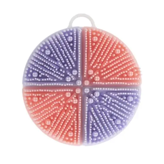 Unique Bargains Round Double-sided Bath Brush 1 Pc image {7}