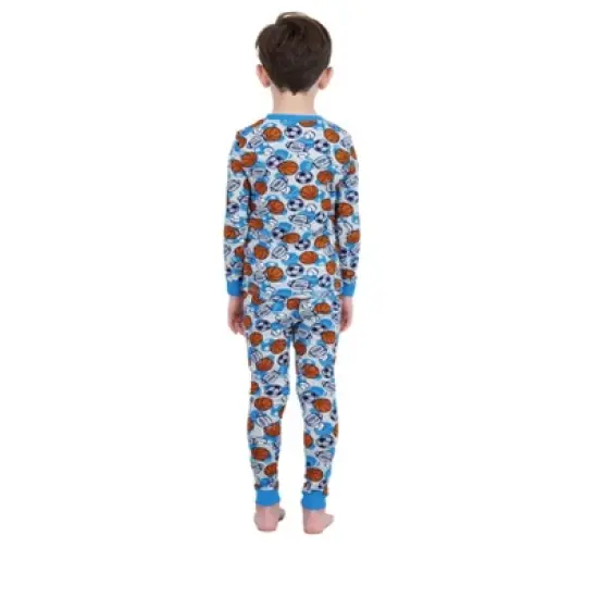 Sleep On It Boys Super Soft 2-Piece Snug Fit Pajama Set - Sports image {5}