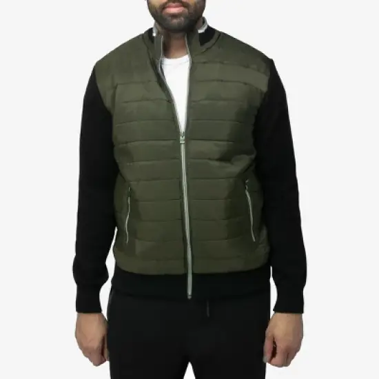 X RAY Men's Lightly Padded Hybrid Sweater Jacket image {6}