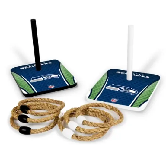 NFL Seattle Seahawks Solid Wood Quoits Toss Game image {8}