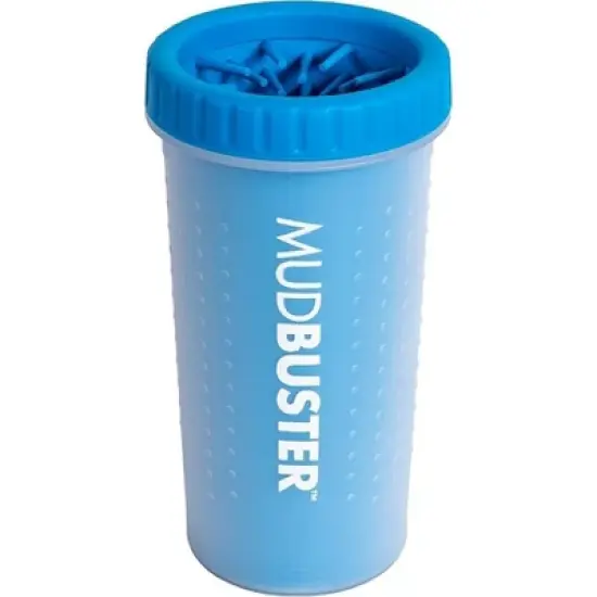Dexas MudBuster Large Portable Pro Blue Paw Cleaner for Dogs - Large Blue image {1}
