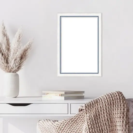 Amanti Art Morgan White Blue Framed Dry Erase Magnetic Board image {7}