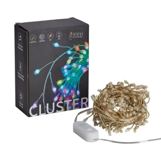 Christmas Vivvi App Based RGB Cluster Lights, 19.7' 200 LEDs image {3}