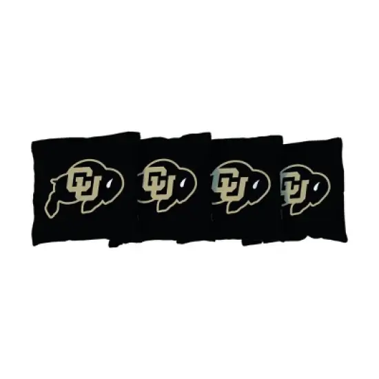 NCAA Colorado Buffaloes Corn-Filled Cornhole Bags Black - 4pk image {1}
