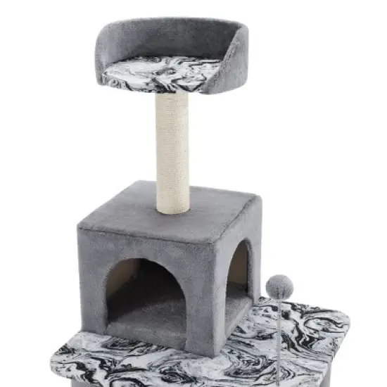 Sam's Pets Dazzle 59"  Cat Scratching Tree In Gray image {3}