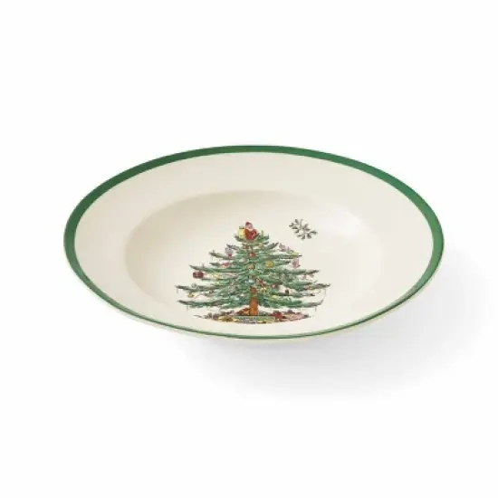 Spode Christmas Tree Soup Plates, Set of 4 - 9 Inch image {3}
