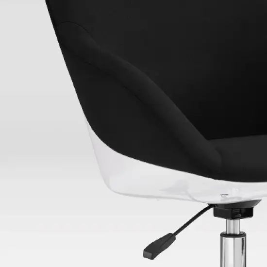 Upholstered Office Task Chair Black - Techni Mobili image {4}