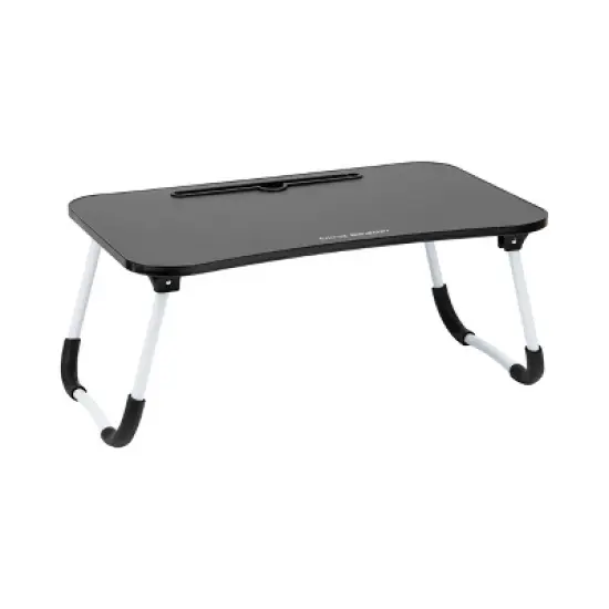 Mind Reader Woodland Collection Collapsible Portable Laptop Desk with Folding Legs Black: Laptop Holder & Desk Organizer image {5}