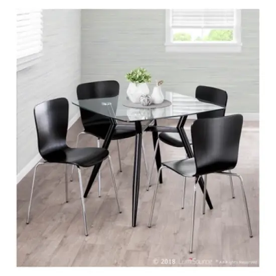 Clara Mid Century Modern Square Dining Table - LumiSource image {4}