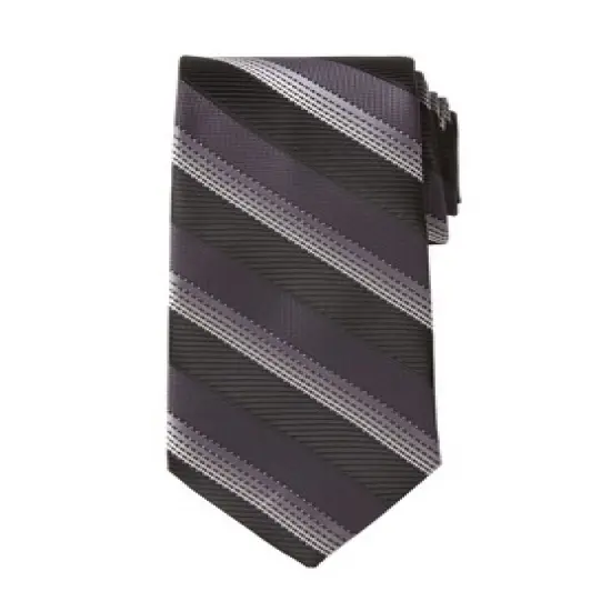 KS Signature by KingSize Men's Big & Tall  Classic Stripe Tie Necktie image {14}