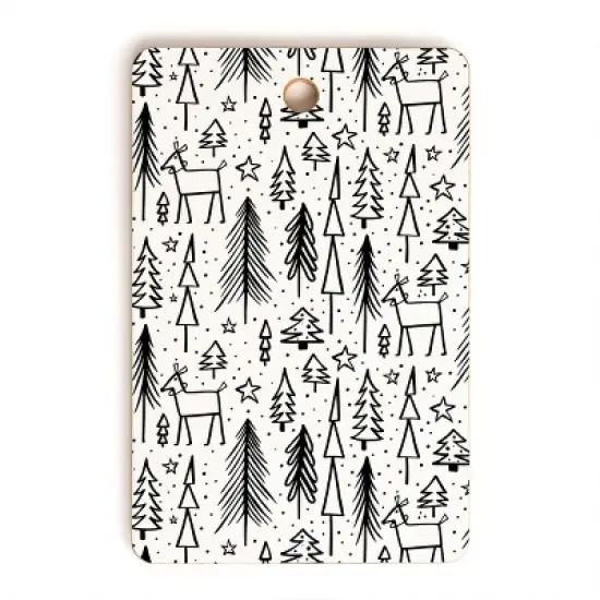 Heather Dutton Winter Wonderland White Cutting Board - Deny Designs image {3}