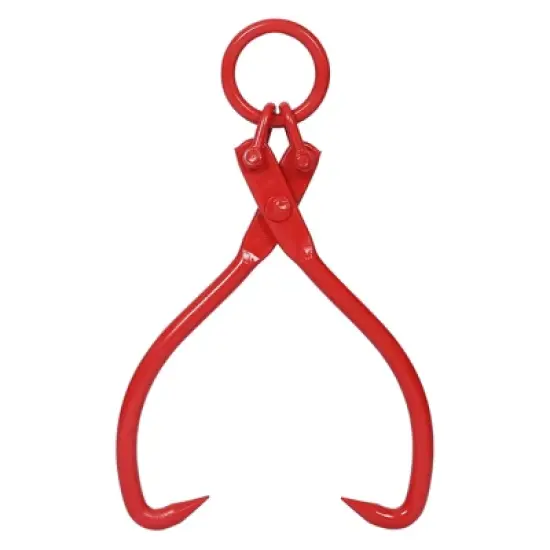 Log Lifting Tongs Felled Claw Hook Lumber Skidding Tongs 32" Heavy Duty Grapple Claw With Hook For Log Lifting Handling Dragging Carrying Tool image {1}