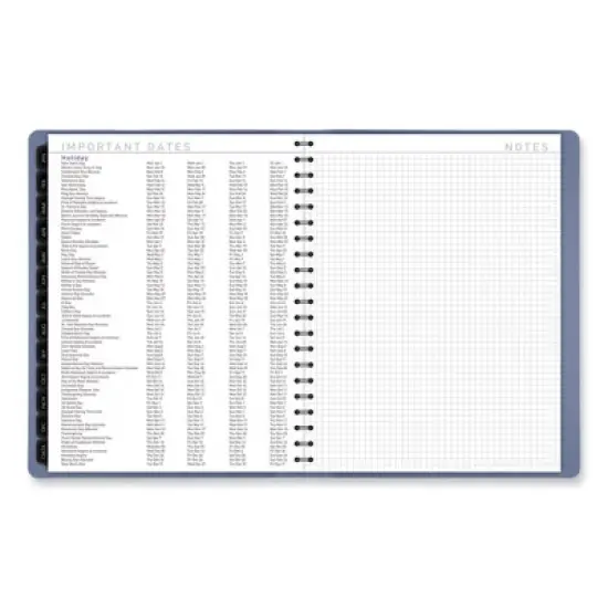Contemporary Weekly/Monthly Planner, 11.38 x 9, Slate Blue Cover, 12-Month (Jan to Dec): 2026 image {4}
