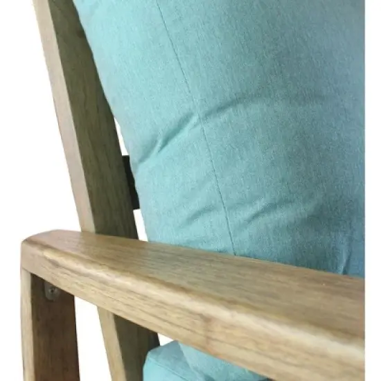 Courtyard Casual Avalon FSC Teak 4 pc Sofa Seating Group  Includes:  One Sofa, Two Club Chairs and One Coffee Table image {2}