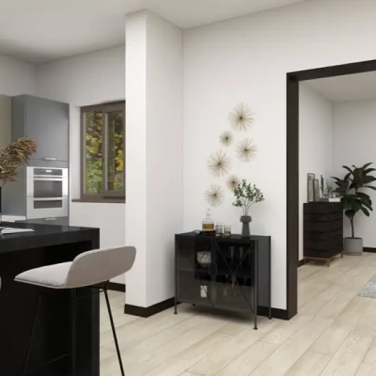 Industrial Metal Cabinet Black - Olivia & May image {10}