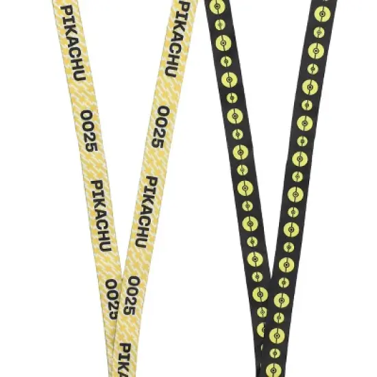 Pokemon Pikachu Yellow Kanto Region First Partner Lanyard image {2}