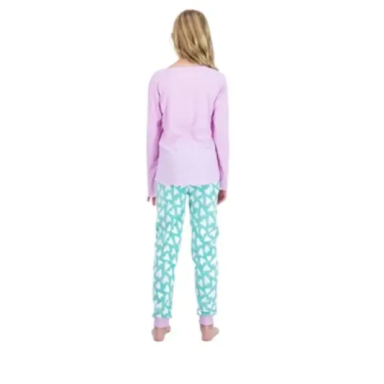 Sleep On It Girls 2-Piece Fleece Pajama Set - Follow Your Heart image {4}