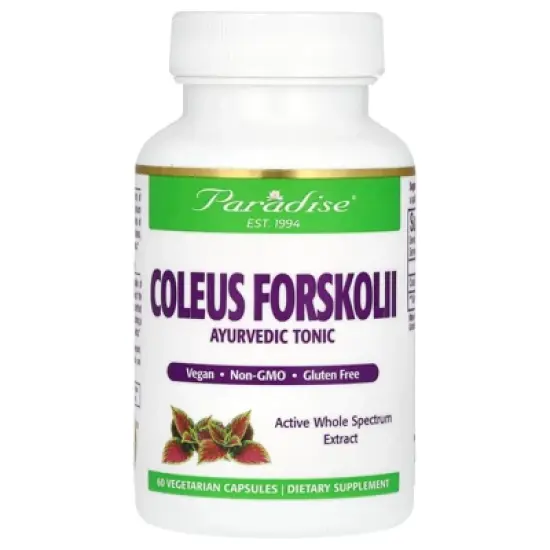 Paradise Herbs Coleus Forskolii, 60 Vegetarian Capsules (250 mg per Capsule) image {3}