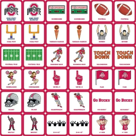 MasterPieces Officially Licensed NCAA Ohio State Buckeyes Matching Game for Kids and Families image {2}