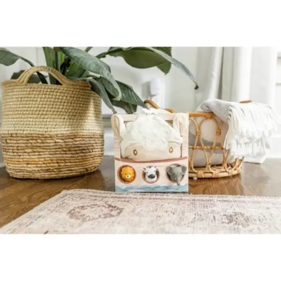 Tickle & Main Noahs Ark Baptism Gifts for Boys, Ark Toy Gift Set for Baby Shower and Birthday, Fun 5-Piece Set Includes Story Book image {1}