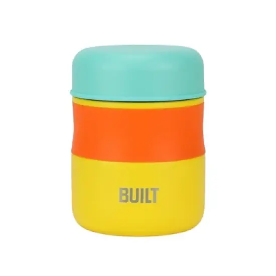 BUILT 10oz Thermal Food Jar - Colorful Insulated Snack Container for Travel or School - Leakproof Stainless Steel Lunch Holder - (Citrus Sunrise) image {6}