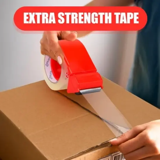 Darice Packaging Tape with Dispenser - 2 Pack Heavy Duty image {4}