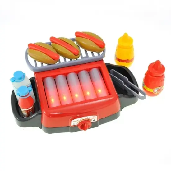 Link Little Chef Hot Dog Roller Grill, Electric Stove Play Set, Food Kitchen Appliance, Kids Food Pretend Play image {2}