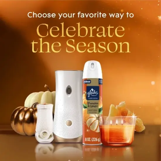 Glade Automatic Spray Air Freshener - Pumpkin & Ginger - 6.2 fl oz image {9}