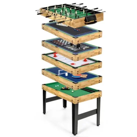 Costway 10-in-1 Combo Game Table Set, Multi Game Table for Home, Game Room image {9}