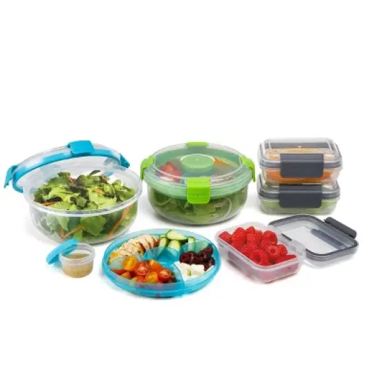 SnapLock Salad & Snack Set - 14pc image {2}