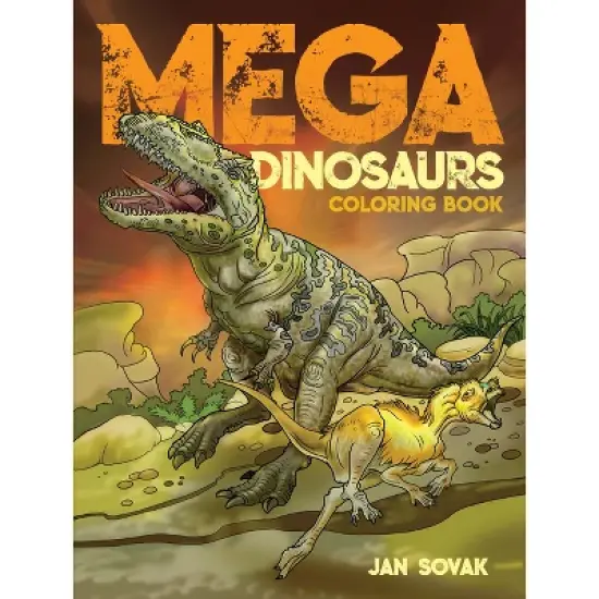 Mega Dinosaurs Coloring Book - (Dover Dinosaur Coloring Books) by  Jan Sovak (Paperback) image {1}