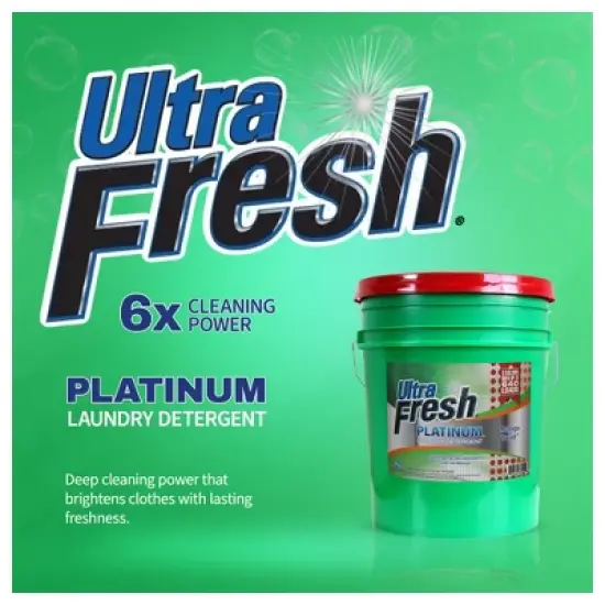 Ultra Fresh 3X Platinum 5 Gallon Laundry Detergent Liquid for All Machine Types with Easy Dispensing Pump, Up to 640 Loads image {1}