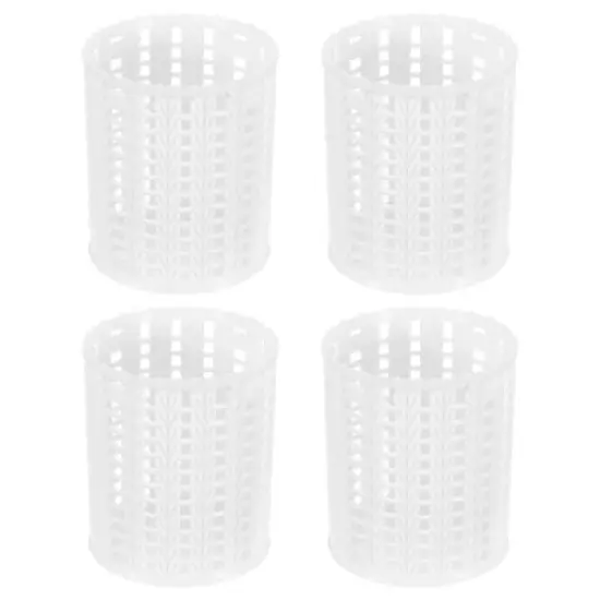 Unique Bargains Plastic Cute Desk Organizer Large-capacity Pencil Holder 3.1x3.1x3.9 Inch 4 Pcs image {4}