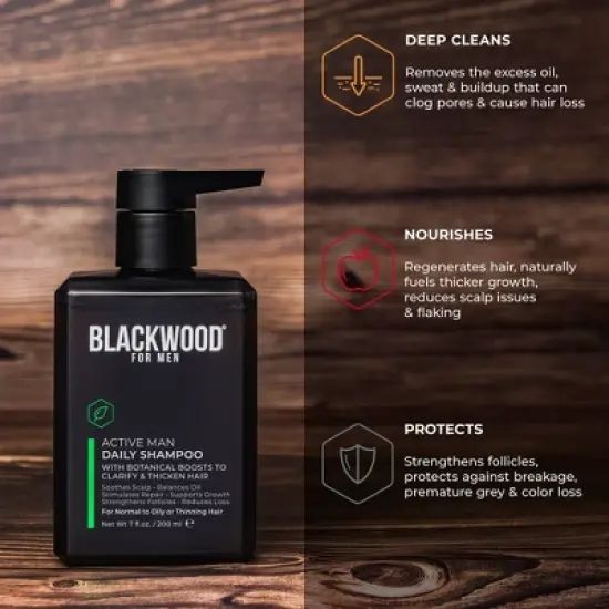 Blackwood for Men Active Man Daily Shampoo - 7 fl oz image {3}