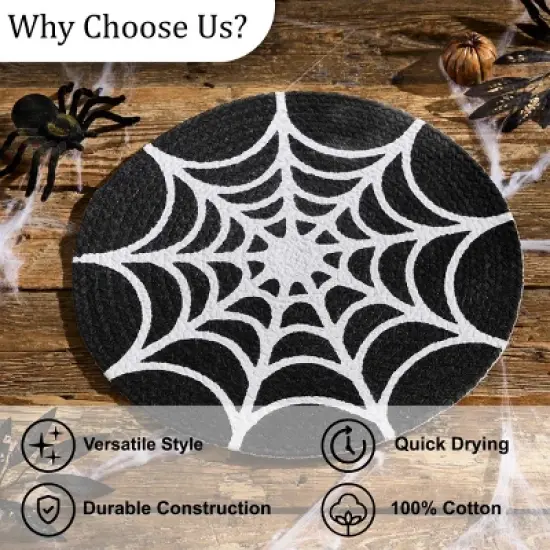 Split P Spider Web Round Placemat Set of 4 image {5}