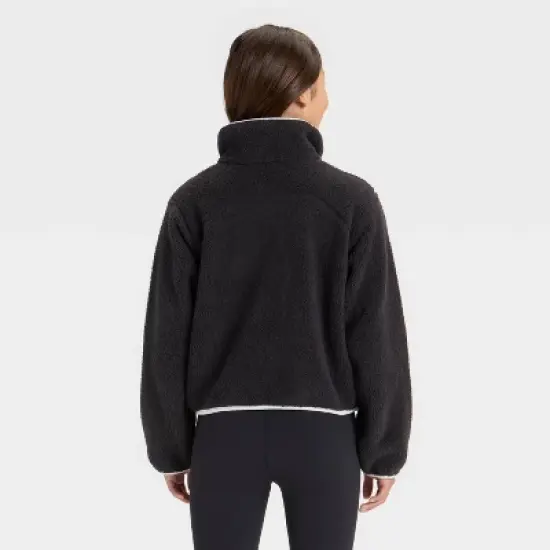 Girls' High Pile 1/2 Zip Pullover - All In Motion&trade; image {1}