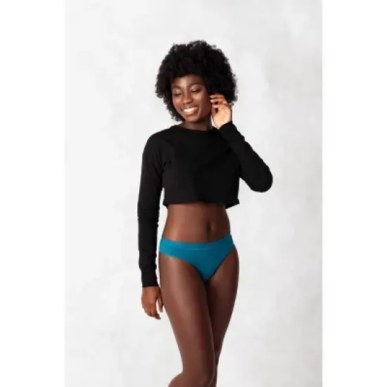 Saalt Leak Proof Period Underwear Light Absorbency - Super Soft Modal Comfort Thong image {6}