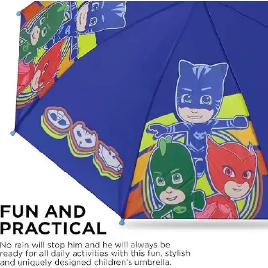 PJ Masks Boys Umbrella and Raincoat Set, Kids Ages 2-7 image {2}