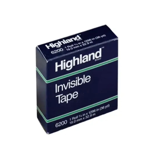 Highland Invisible Tape, 3/4" x 1296", 6 Rolls image {2}