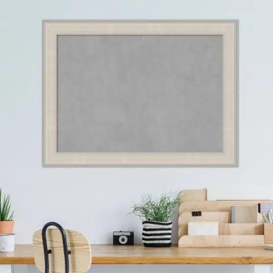 32"x24" Cottage Framed Magnetic Board White/Silver - Amanti Art: Metal Wall Mount, No Choking Hazard, Presentation Board image {7}