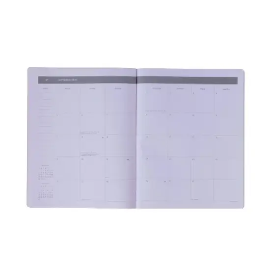 FRINGE Studio 2026 Monthly Planner Oct 2025 to Dec 2026 11"x8.5" Pretty Patterns Paperback Black/White image {3}