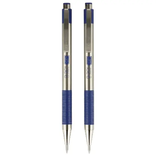 Zebra G-301 Retractable Gel Pen Medium Point 0.7mm Blue Ink 2 Pack (41322) image {1}