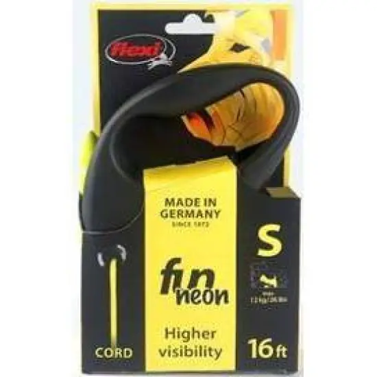Flexi Fun Neon Dog Leash Retractable Cord - S - 16ft image {4}
